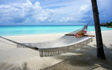 Load image into Gallery viewer, Maldives Beach Hammock Poster