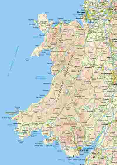 Wales Map Poster
