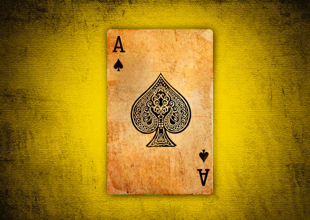 Ace of Spades Playing Cards Poster Print