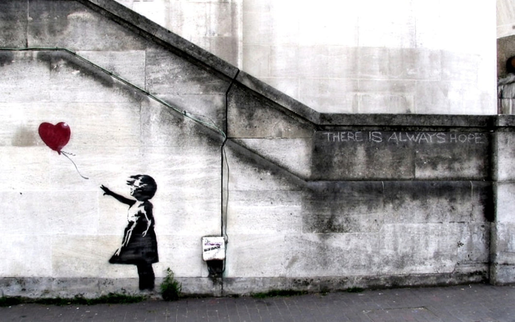 Banksy Red Balloon Girl Poster