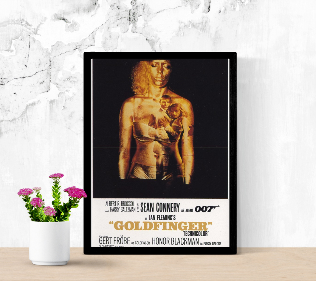 Goldfinger (1964) Classic Movie Cinema Poster Print A4 - A0